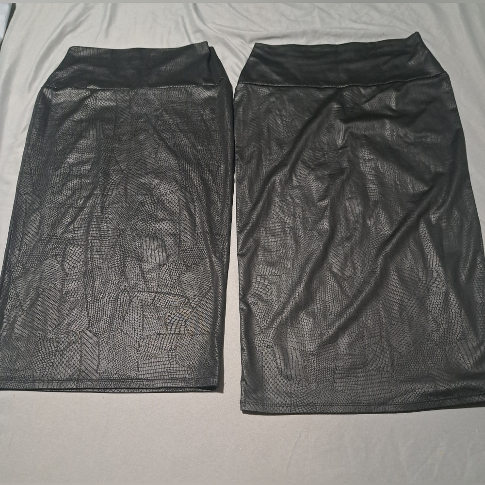 Two Black Pencil Skirts